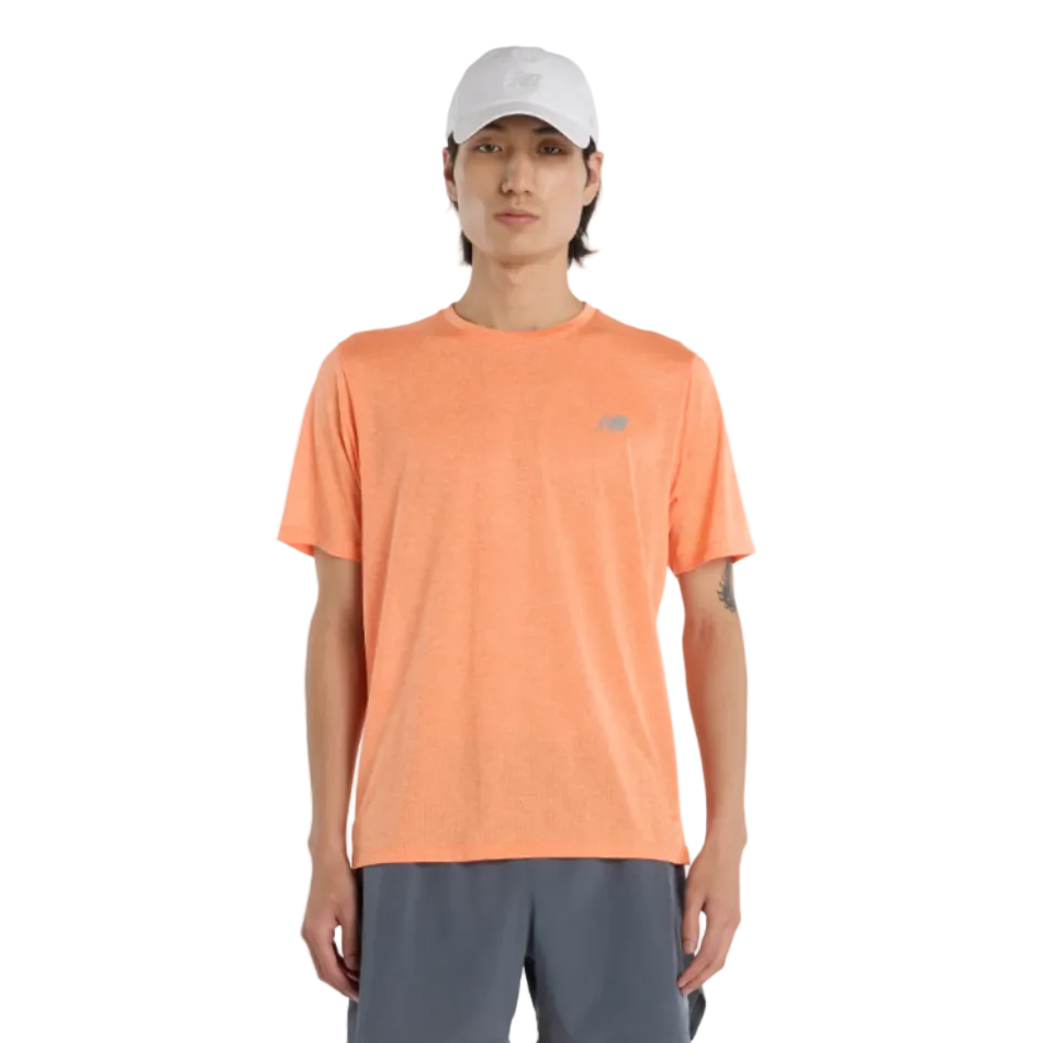 New Balance Men's Athletics T-Shirt in Tangerine Heat SS26