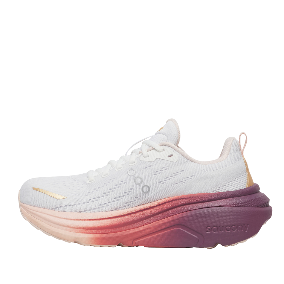 Saucony Women's Hurricane 25 Running Shoes in White/Cameo - Online Exclusive