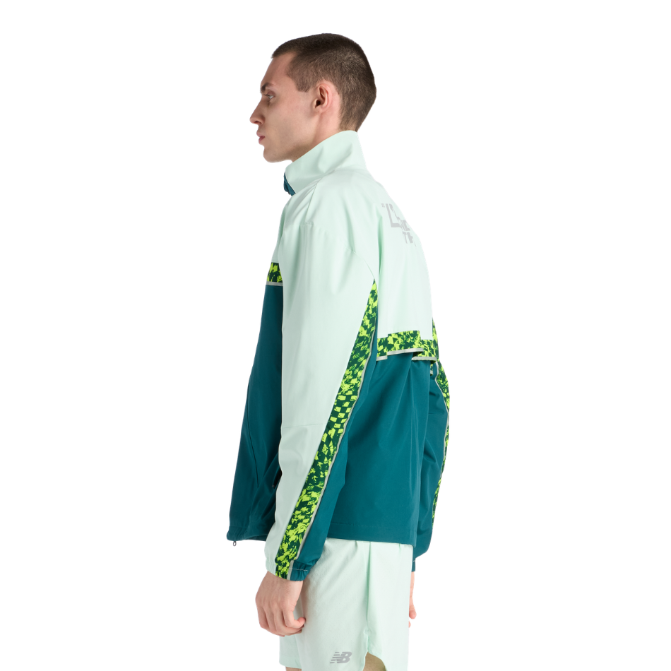 New Balance Men's London Edition Marathon Jacket in Medusa Green SS26