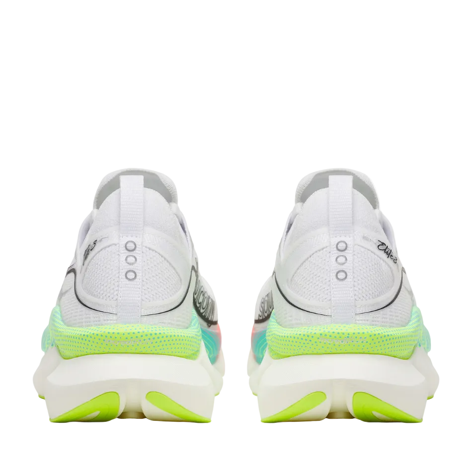 Saucony Unisex Endorphin Elite 3 Running Shoes in White/Multi AW26