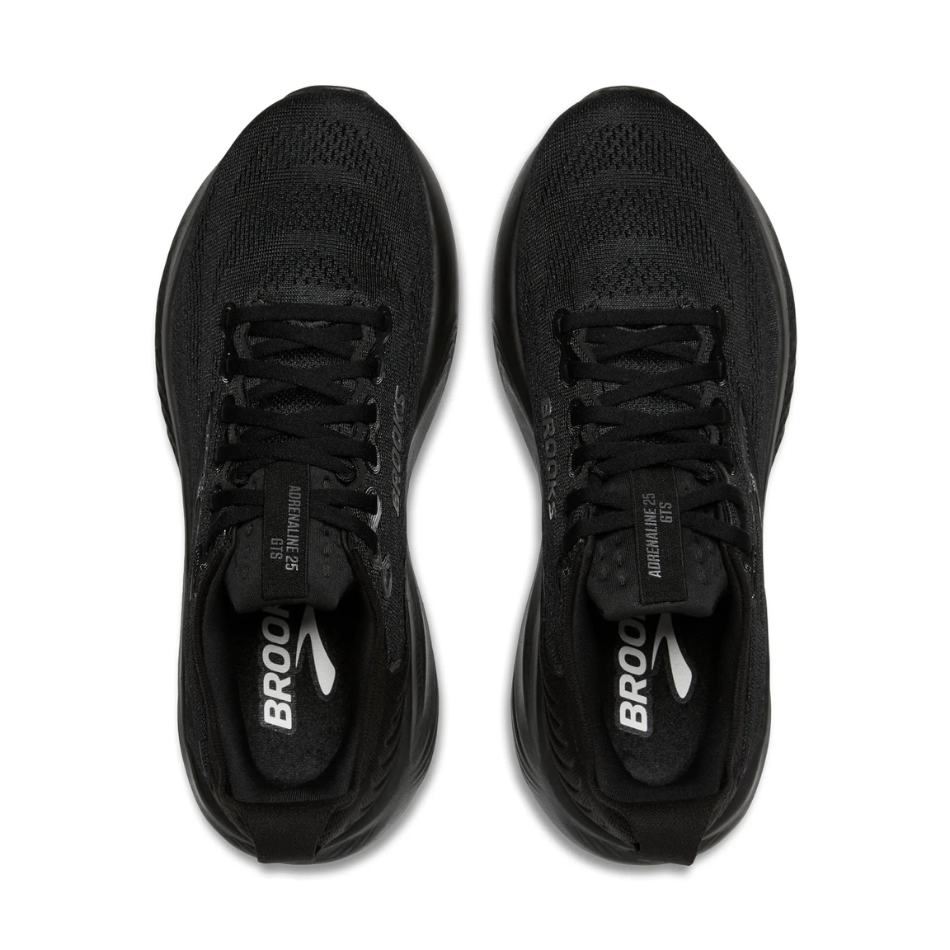 Brooks Men's Adrenaline GTS 25 Running Shoes in Black/Black/Ebony AW26