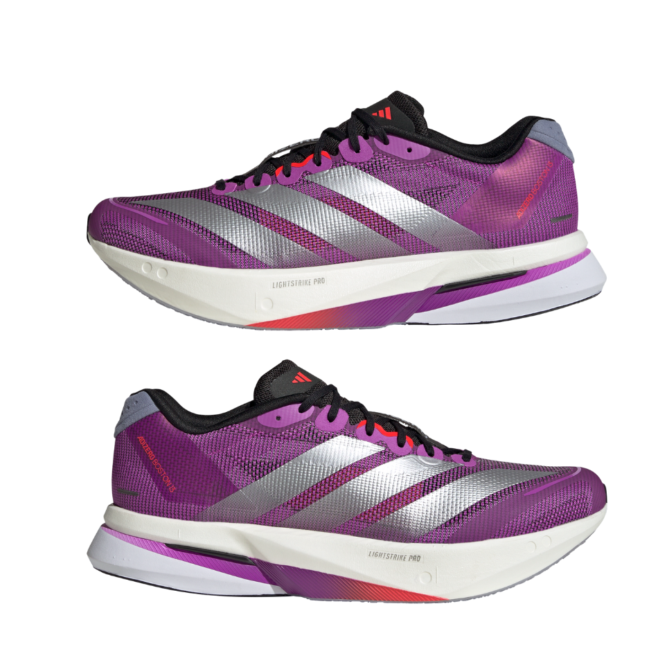 Adidas Men's Boston 13 Running Shoes in Purple/Silver AW25