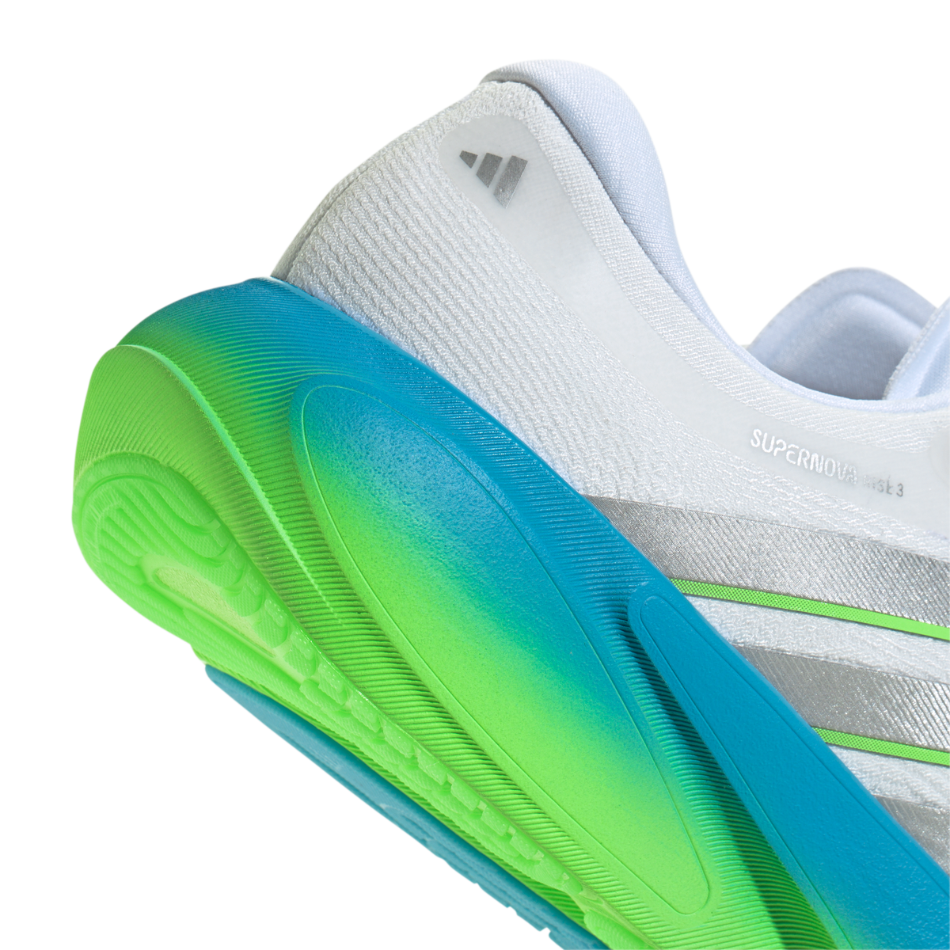 adidas Men's Supernova Rise 3 in FTWR White/Silver Met./Semi Blue Burst SS26