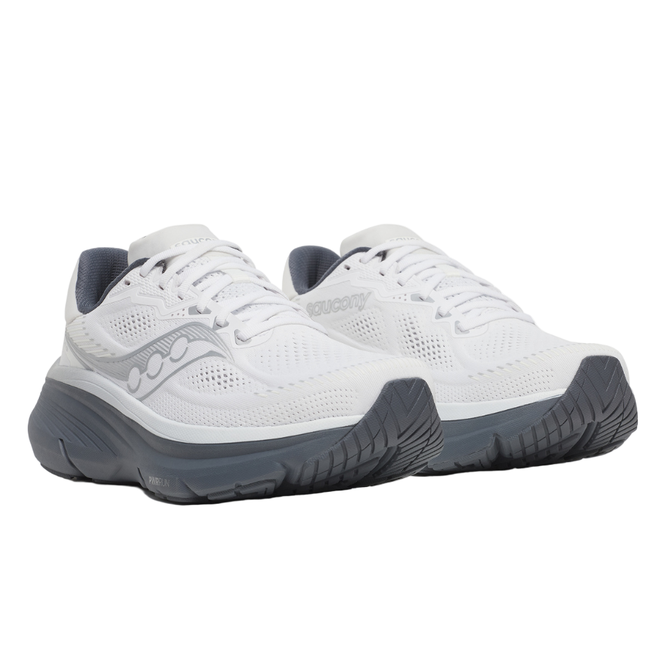 Saucony Men's Guide 19 Running Shoes in White/Shadow SS26