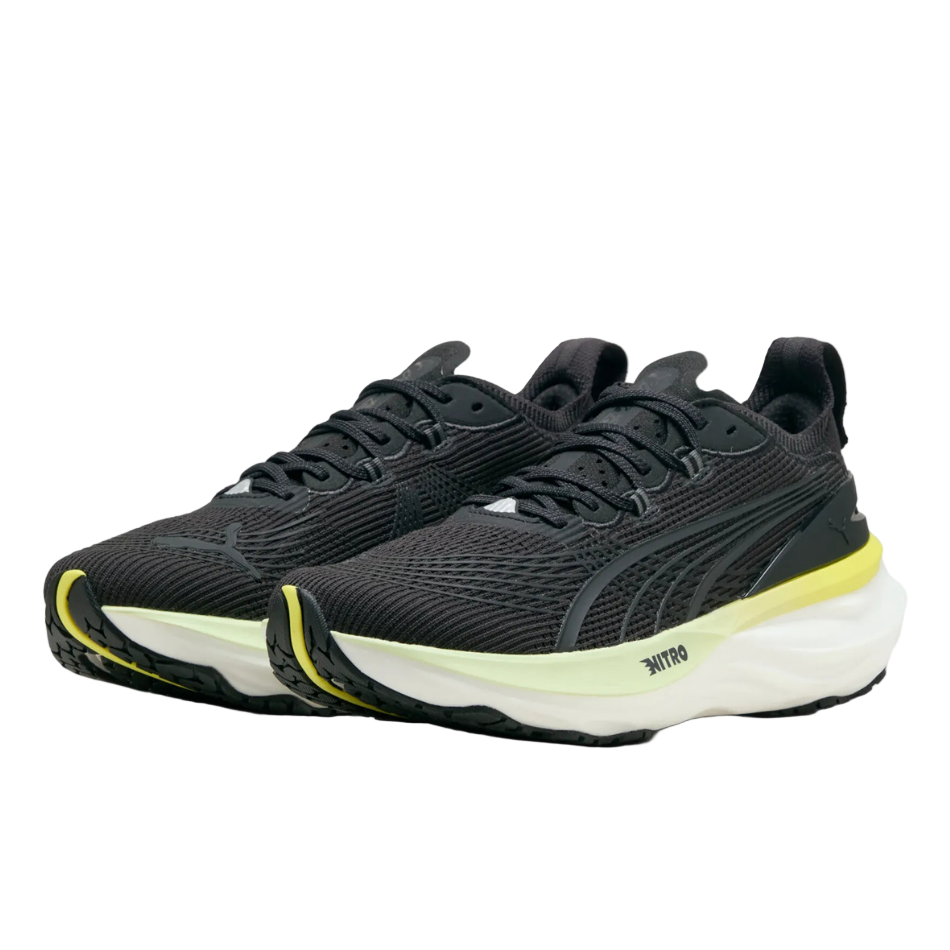 PUMA Men's ForeverRun NITRO 2 Running Shoes in PUMA Black/Apple Spritz SS26