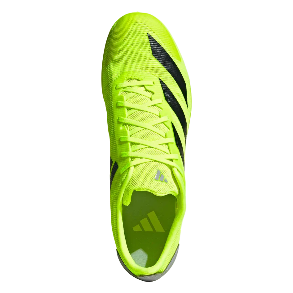 adidas Unisex Adizero Cross Country Running Spikes in Lucid Lemon/Core Black/Halo Silver AW26