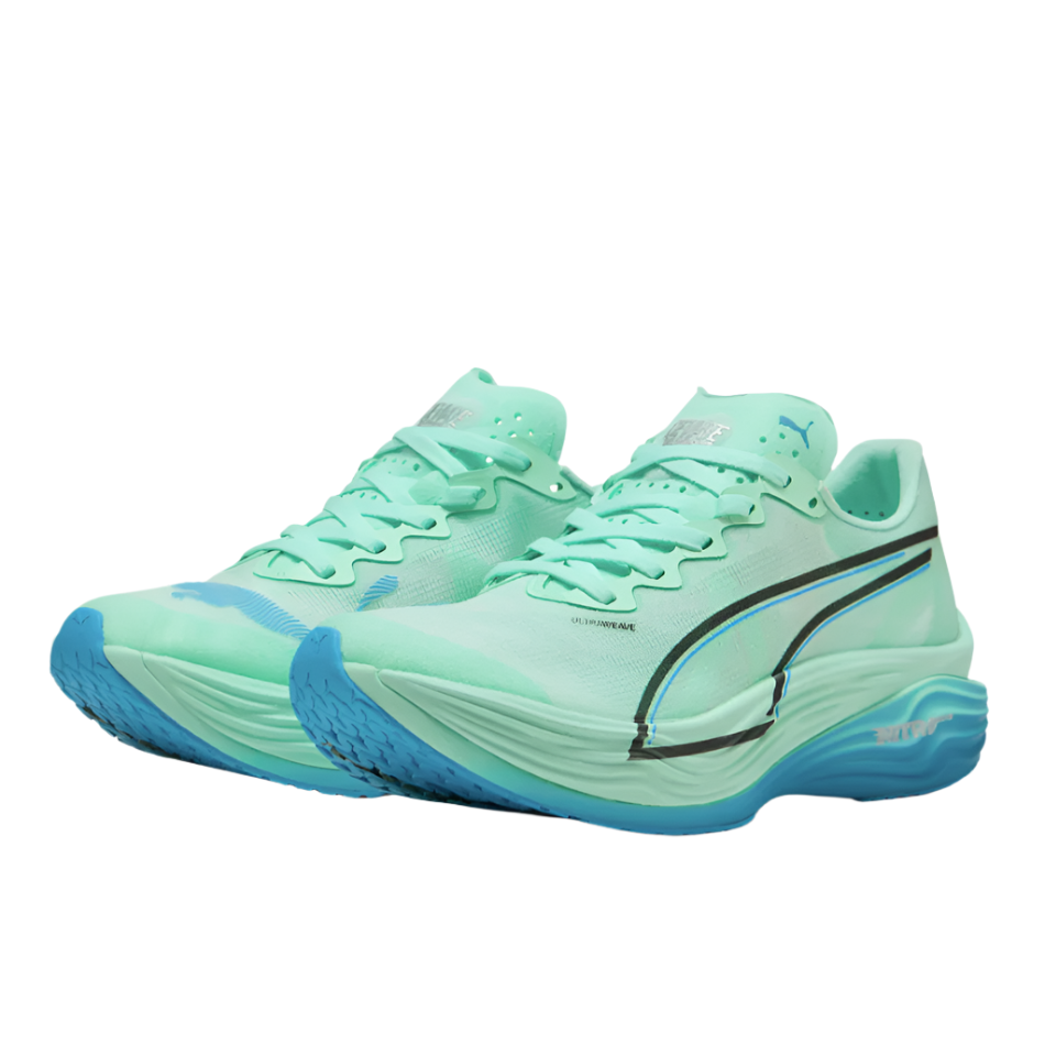PUMA Women's Deviate NITRO Elite 3 Running Shoes in Mint Melt/Speed Blue AW25