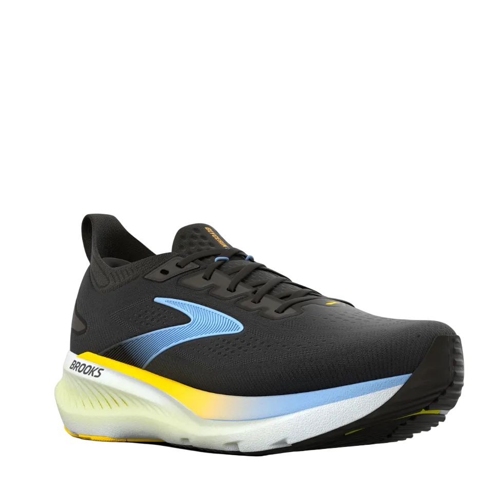 Brooks Men's Glycerin GTS 23 Running Shoes in Black/Cyber Yellow/Nightlife AW26