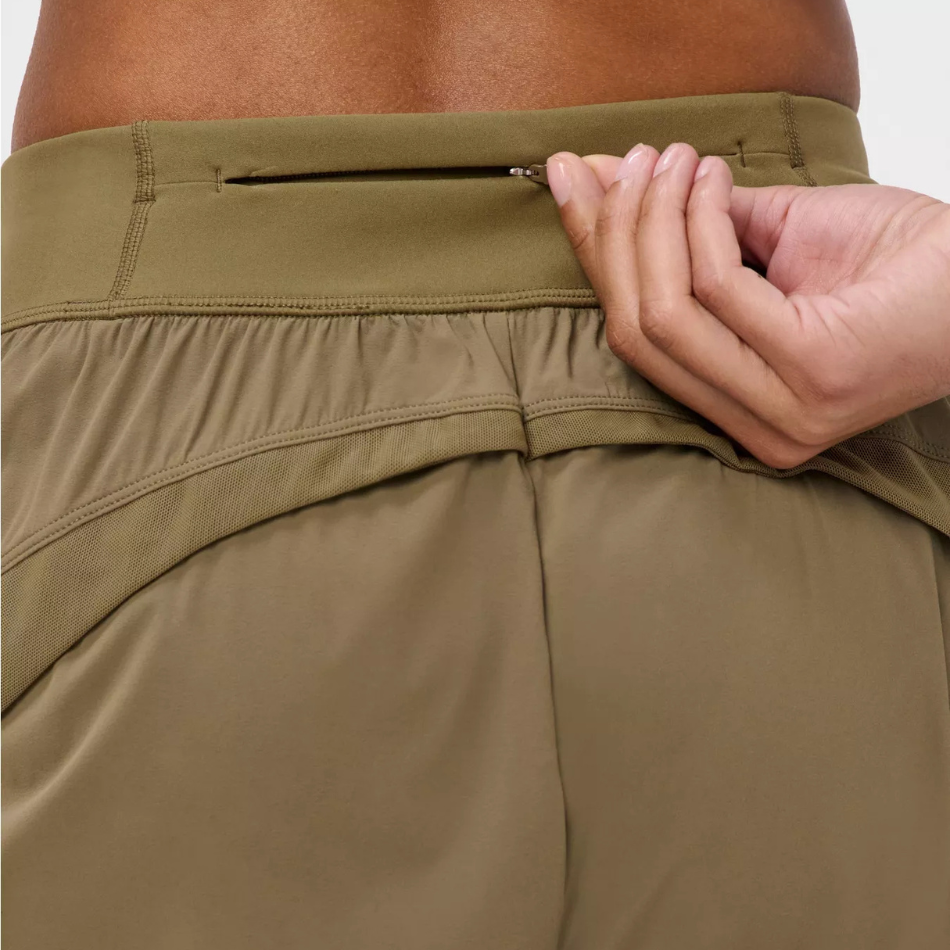 Sweaty Betty Tempo Run Shorts in Khaki Brown AW26