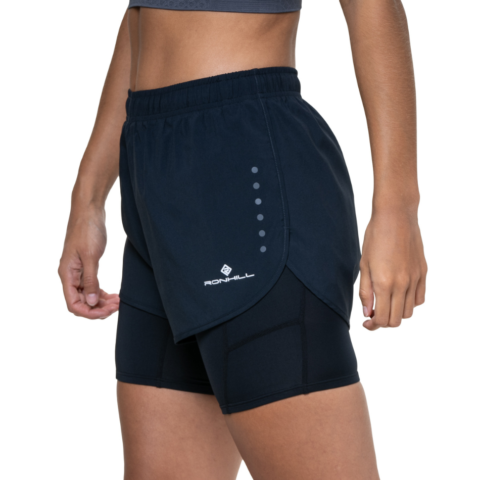 Ronhill Women's Core Twin Short in All Black AW25