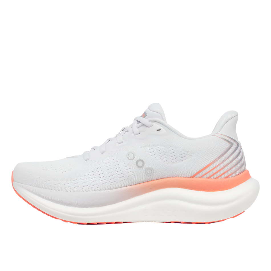 Saucony Women's Triumph 23 Running Shoes in White/Wistful - Online Exclusive