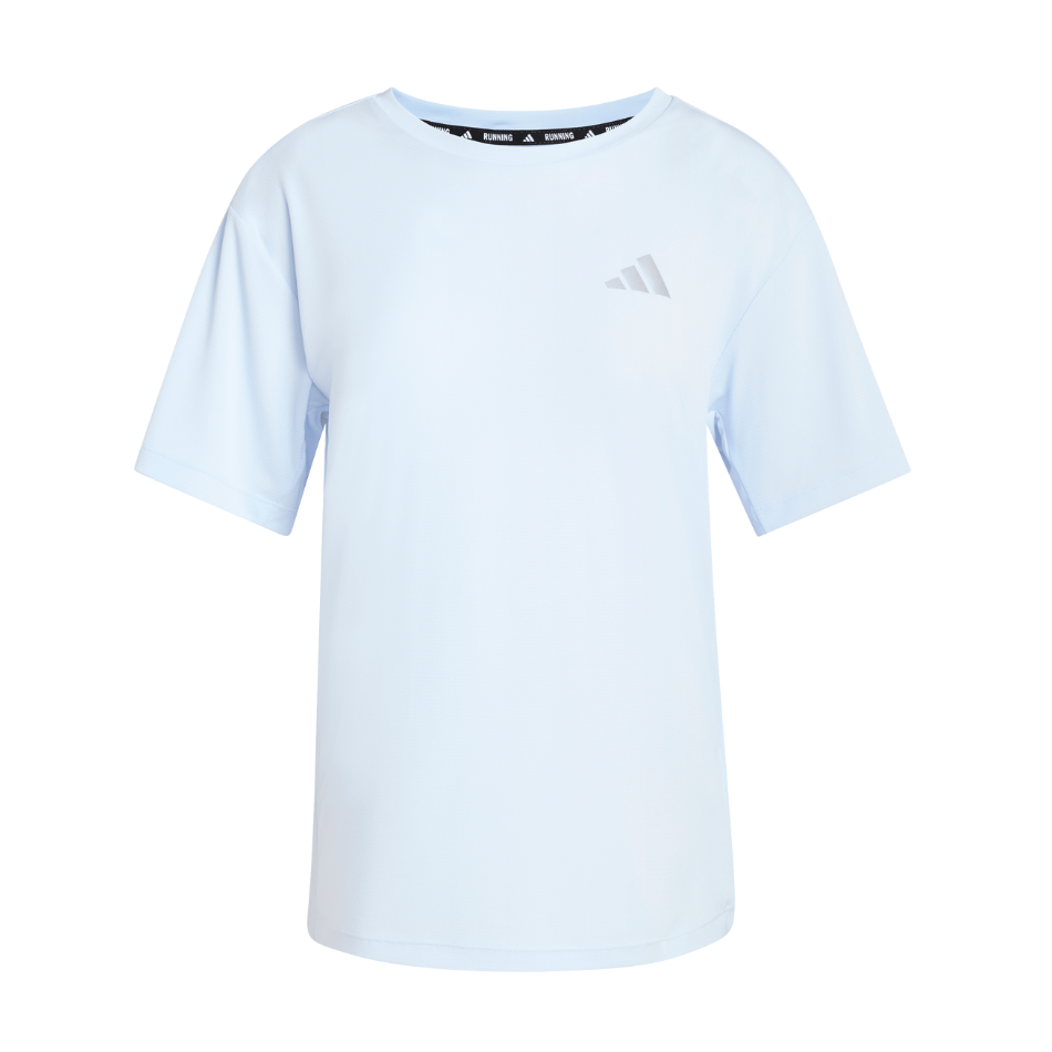adidas Women's Run Essentials Short Sleeved Tee in Crystal Sky SS26
