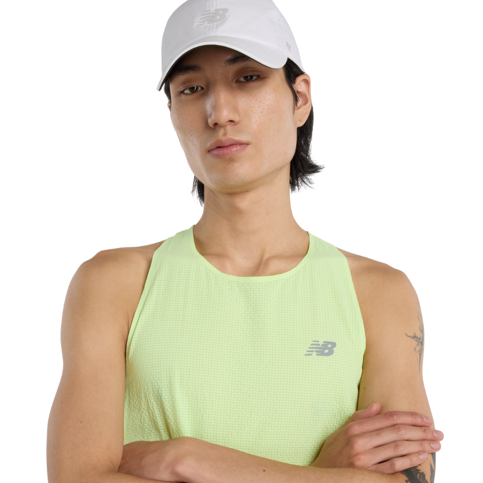 New Balance Men's Race Day Ultralight Singlet in Afterglow SS26