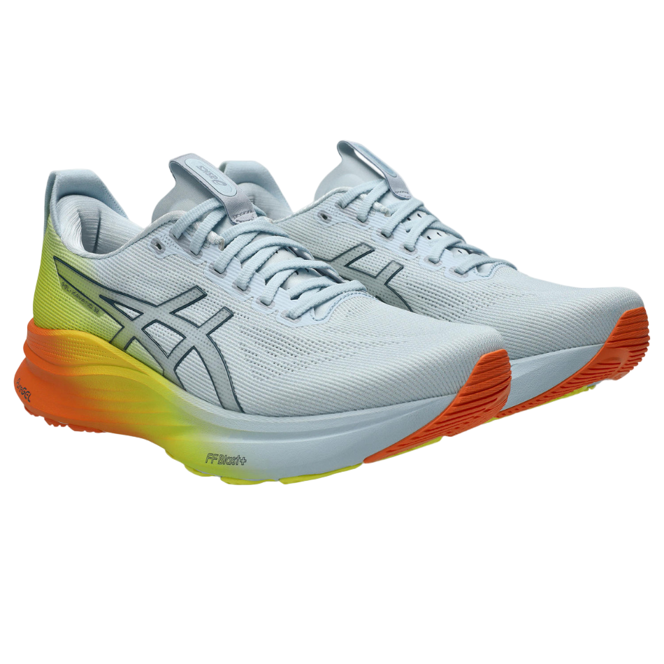 ASICS Men's GEL-KAYANO 32 Sunny Sizzle Running Shoes in Sky/Lemon Spark SS26