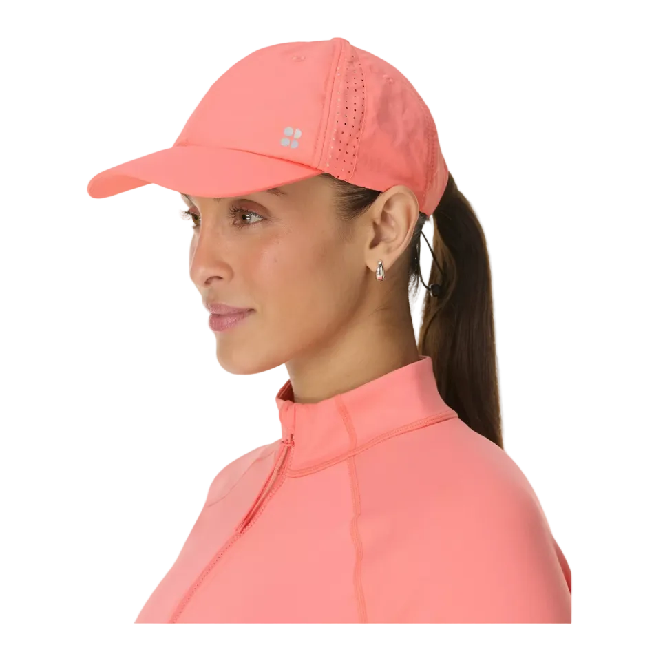 Sweaty Betty Swiftie Pace Cap in Melon Pink SS26