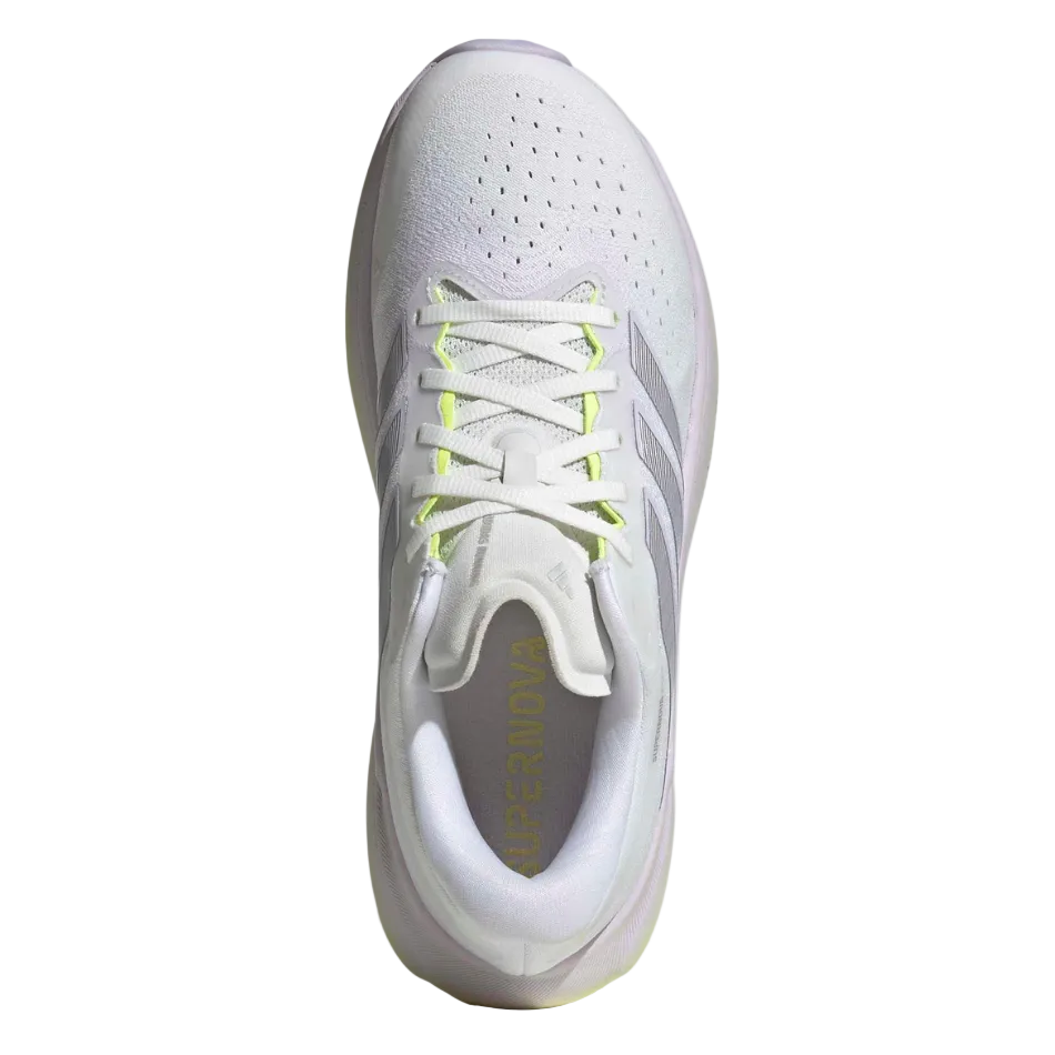 adidas Women's Supernova Rise 3 Running Shoes in Crystal White/Silver Met./Purple Tint AW26