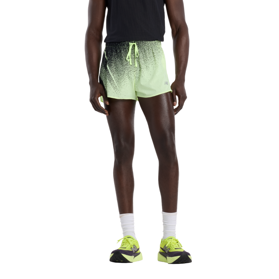 New Balance Men's RC Ultralight Printed Shorts 3" in Afterglow SS26