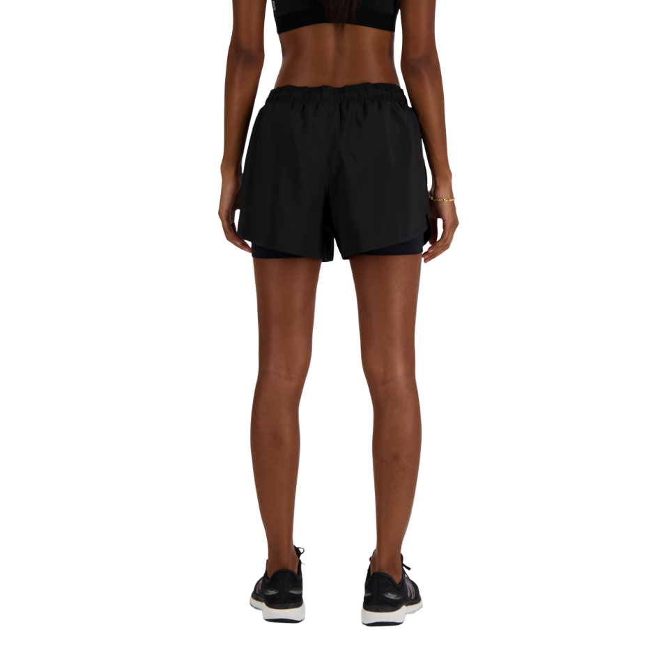 New Balance Women's Sport Essentials 2 in 1 Short 3" in Black SS26