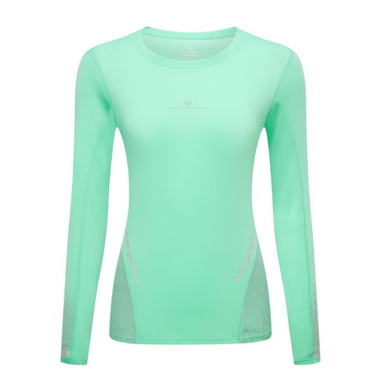 Ronhill Women's Tech Reflect Long Sleeved Tee in Florida Marl/Reflect AW25