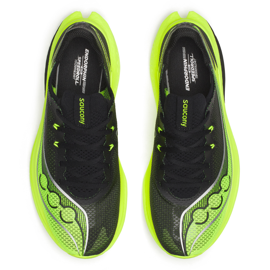 Saucony Men's Endorphin Pro 5 Running Shoes in Citron/Black SS26