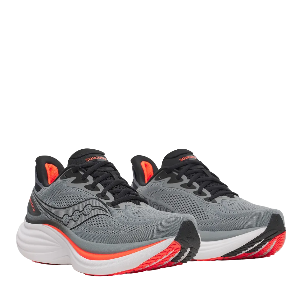 Saucony Men's Triumph 24 Running Shoes in Cinder Black AW26