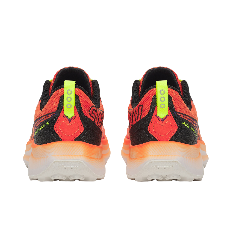 Saucony Men's Peregrine 16 Trail Running Shoes in Fire/Black SS26