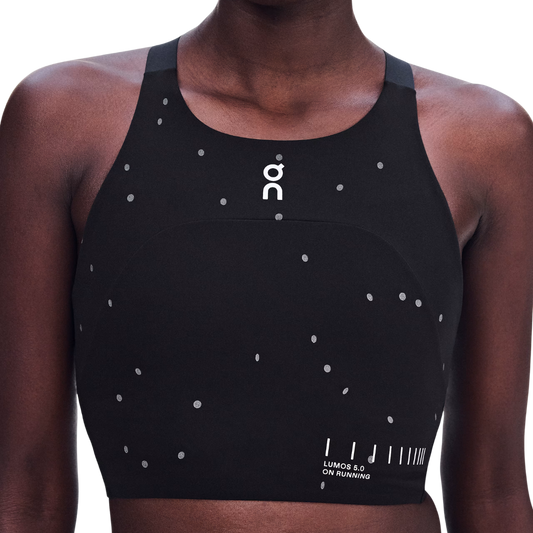 On Women's Performance Crop Lumos in Black/Eclipse AW26