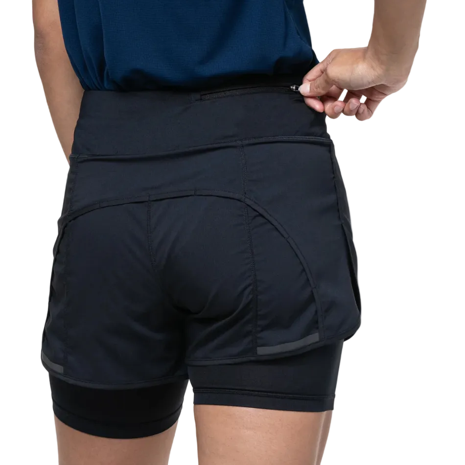 Ronhill Women's Tech 4.5" Twin Short in All Black SS26