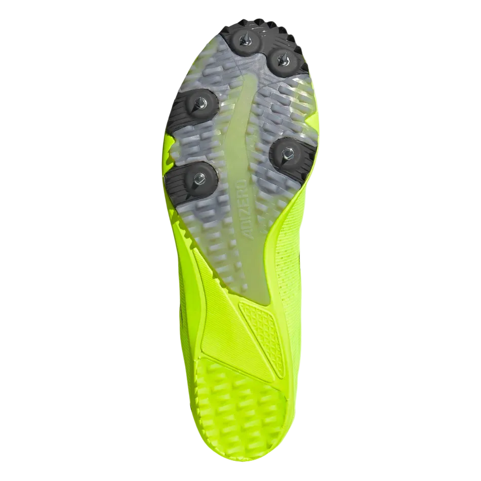 adidas Unisex Adizero Cross Country Running Spikes in Lucid Lemon/Core Black/Halo Silver AW26