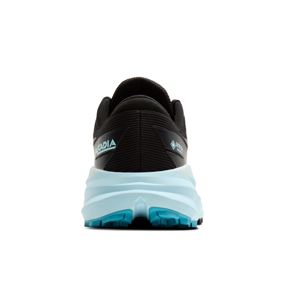 Brooks Women's Cascadia 19 GTX Trail Running Shoes in Black/Ebony/Blue Flower AW25