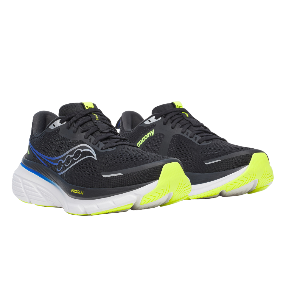 Saucony Men's Guide 18 Running Shoes in Black/Lapis - Online Exclusive