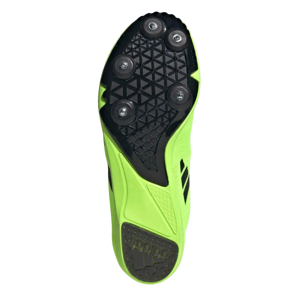 adidas Unisex Junior Allroundstar Running Spikes in Lucid Lemon/Core Black/Silver Met. AW26