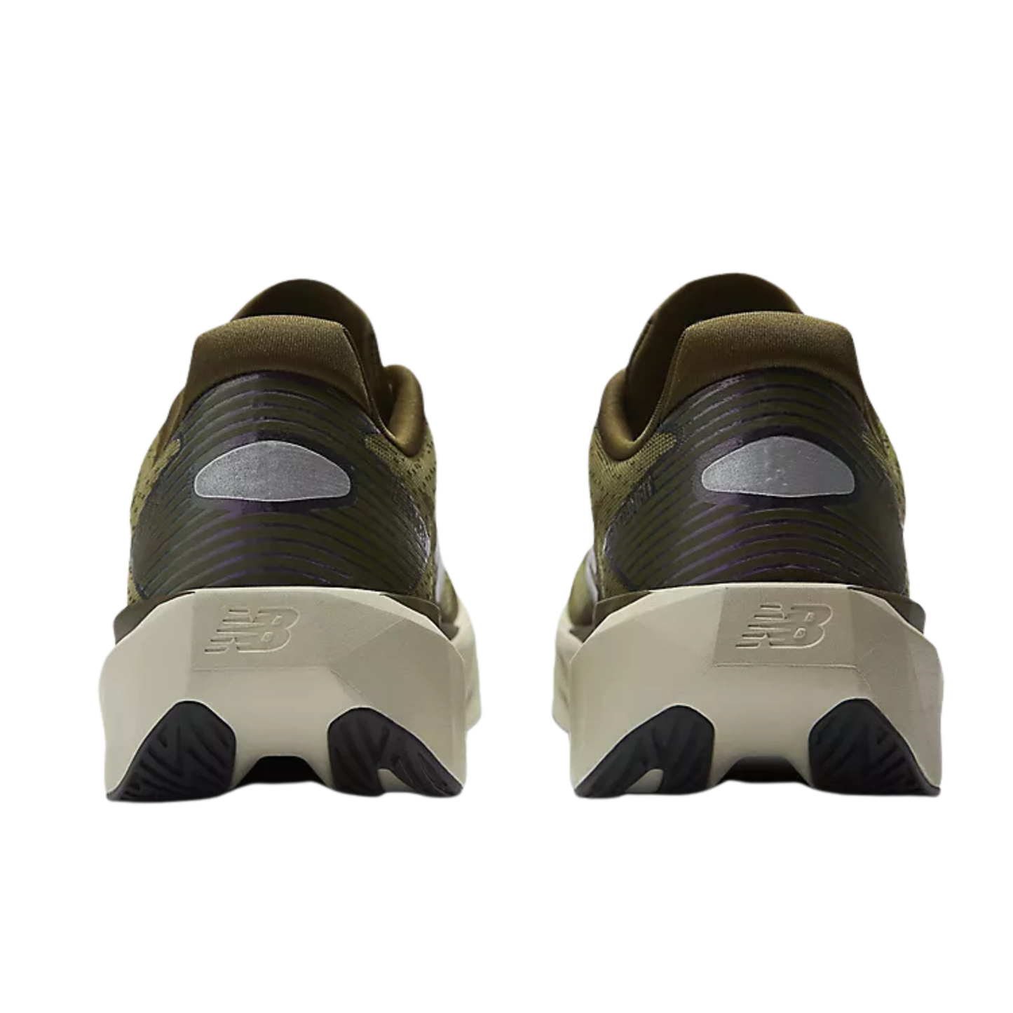 New Balance Men's Fuelcell Rebel v5 High Viz Running Shoes in Woodland/Shipyard/Silver Metallic AW25