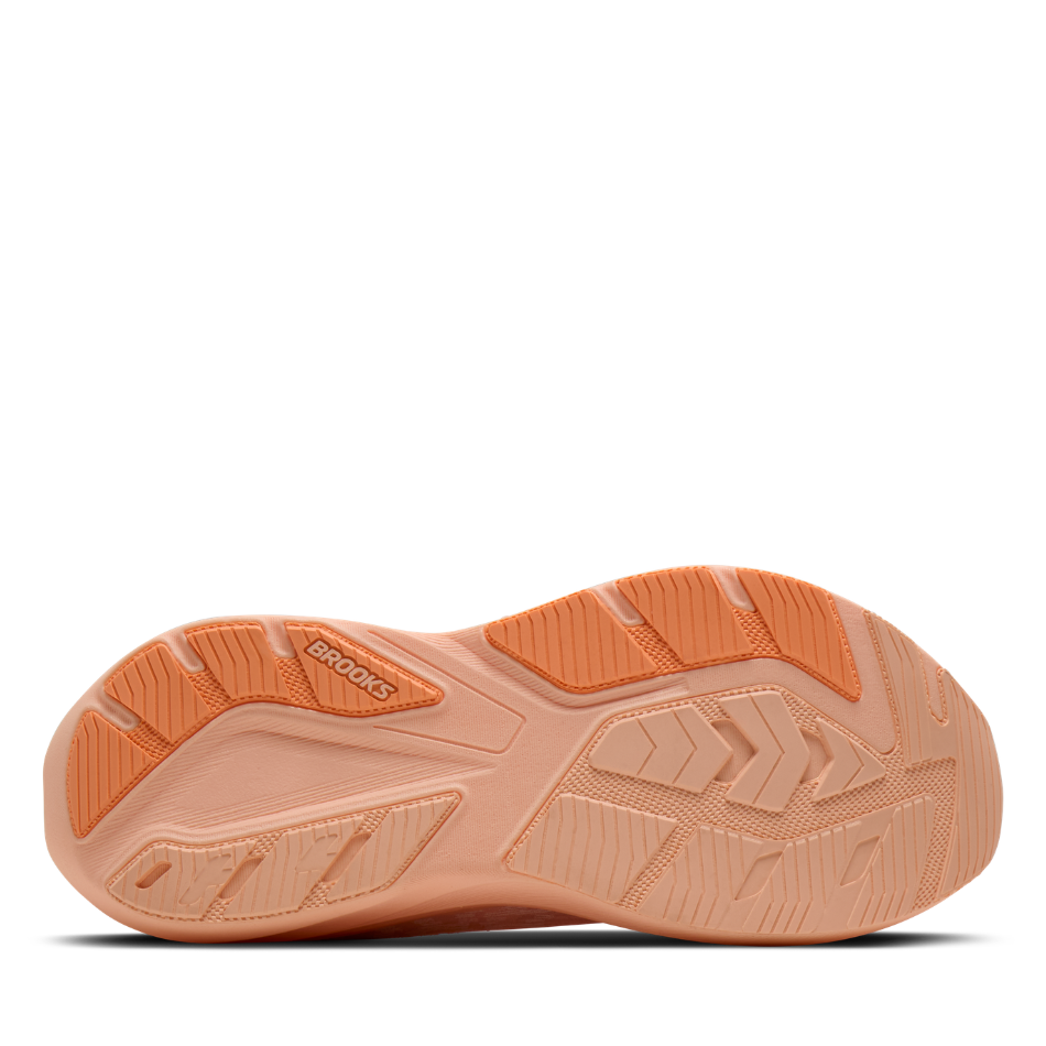 Brooks Women's Ghost Amp Running Shoes in Peach/Peach/White AW26