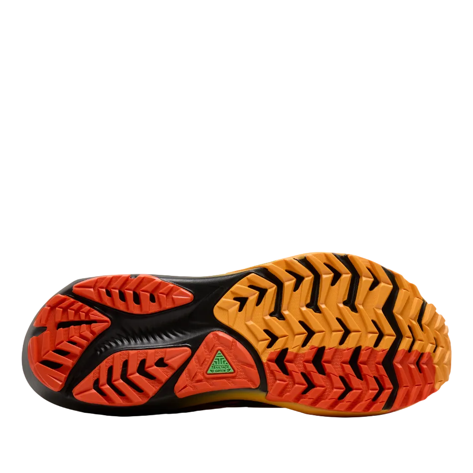 Brooks Men's Ghost Trail Running Shoes in Black/Red/Orange AW26