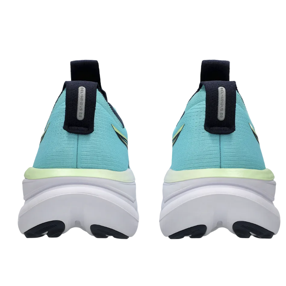 ASICS Men's GEL-NIMBUS 28 Running Shoes in Energy Aqua/Midnight AW26