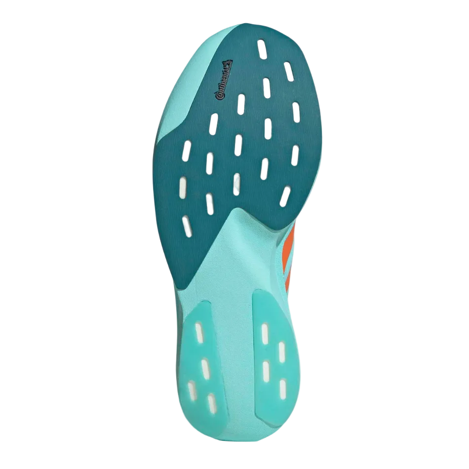 adidas Men's adizero Evo SL Woven Running Shoes in Flash Aqua/Impact Orange/Arctic Fusion AW26