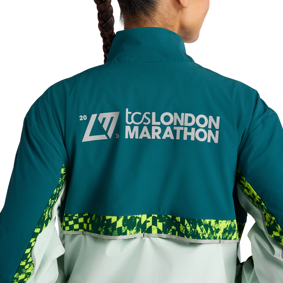 New Balance Women's London Edition Marathon Jacket in Cosmic Jade SS26