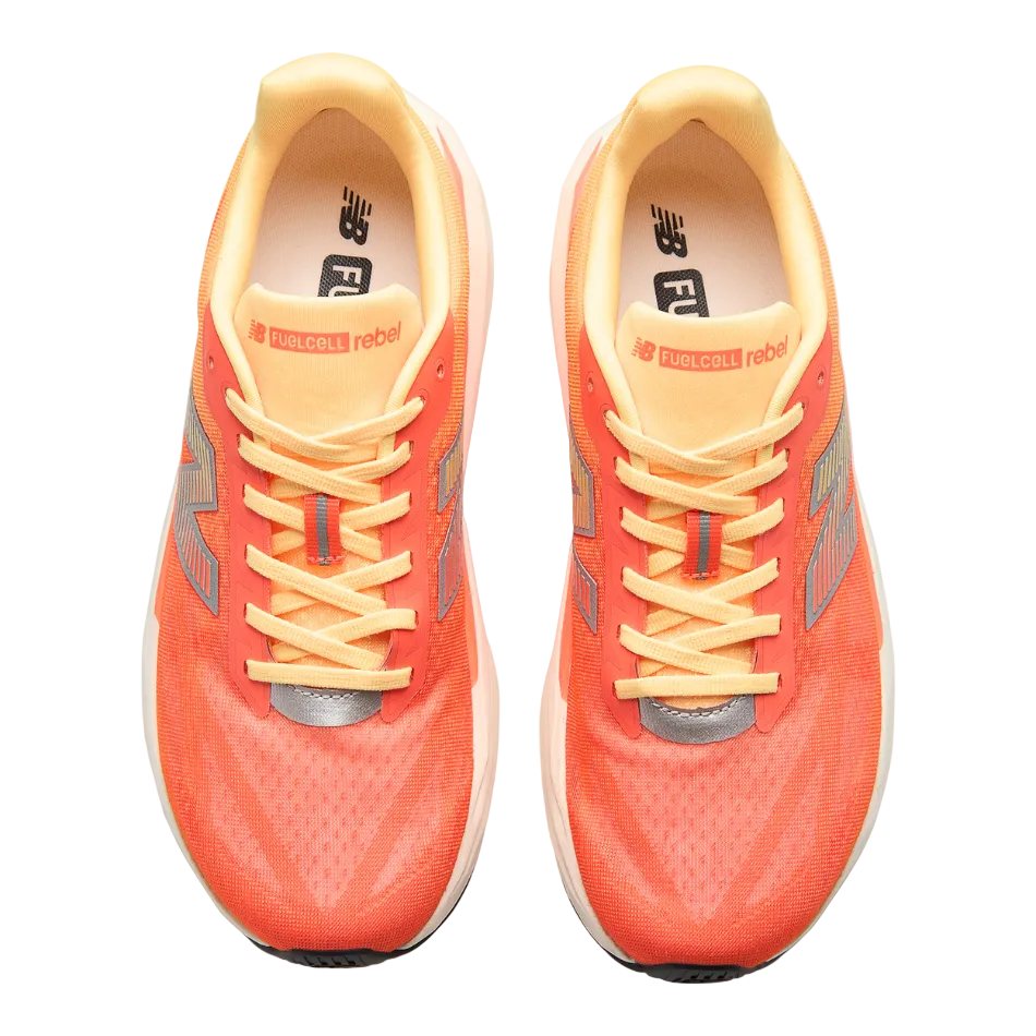 New Balance Men's FuelCell Rebel v5 Running Shoes in Tangerine Heat SS26