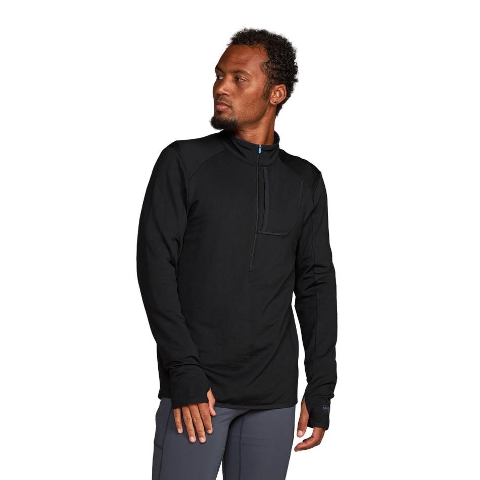 Janji Men's Rover Merino Half-Zip in Midnight AW25