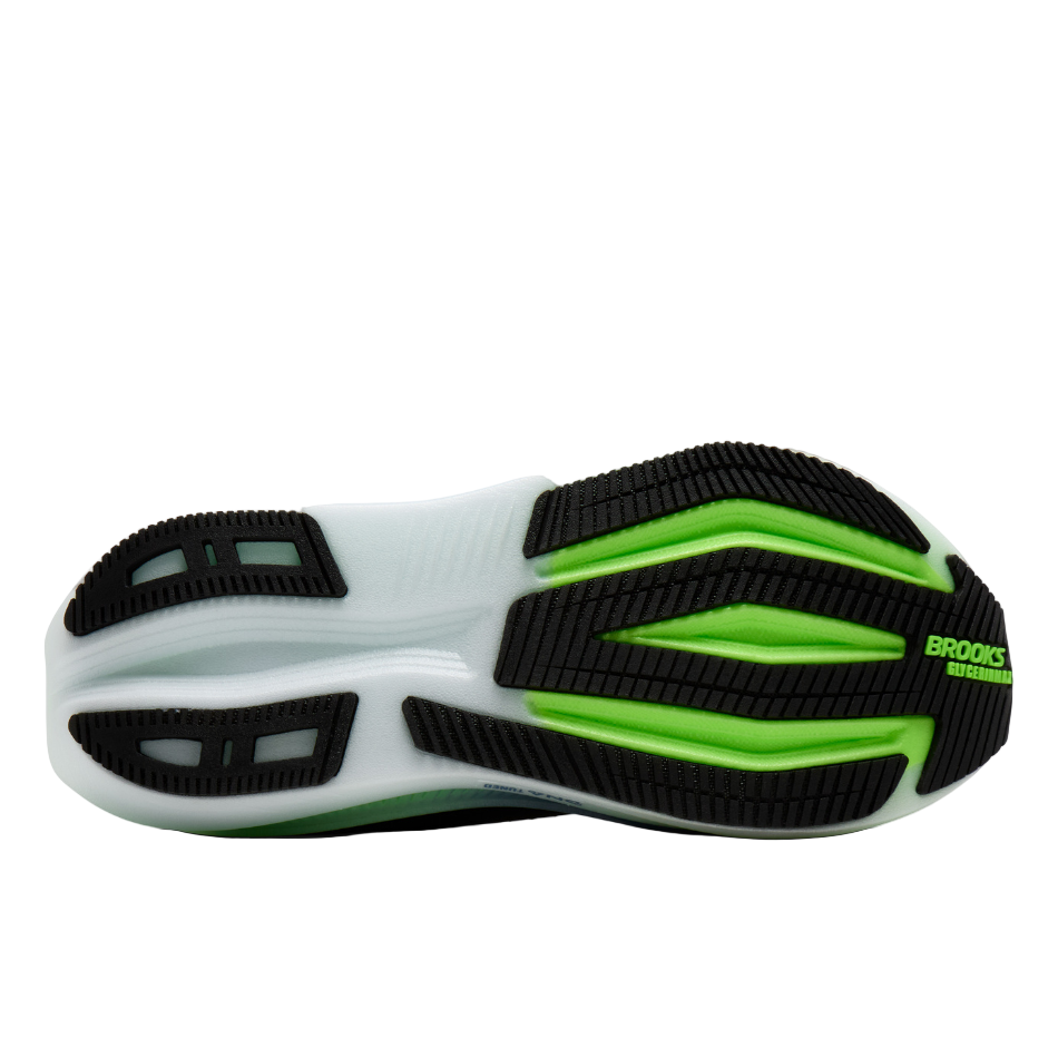 Brooks Men's Glycerin Max 2 Running Shoes in Phantom/White/Green Gecko SS26