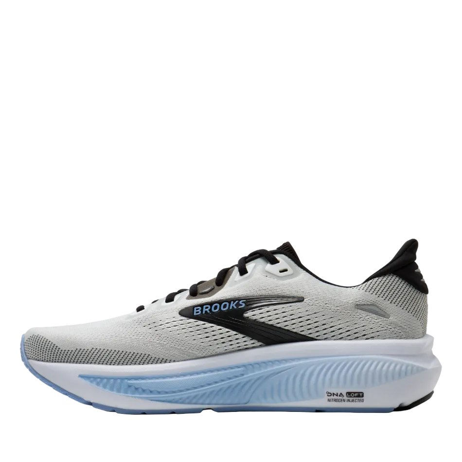 Brooks Men's Ghost 18 Wide Fitting (2E) Running Shoes in White/Black/Open Air AW26