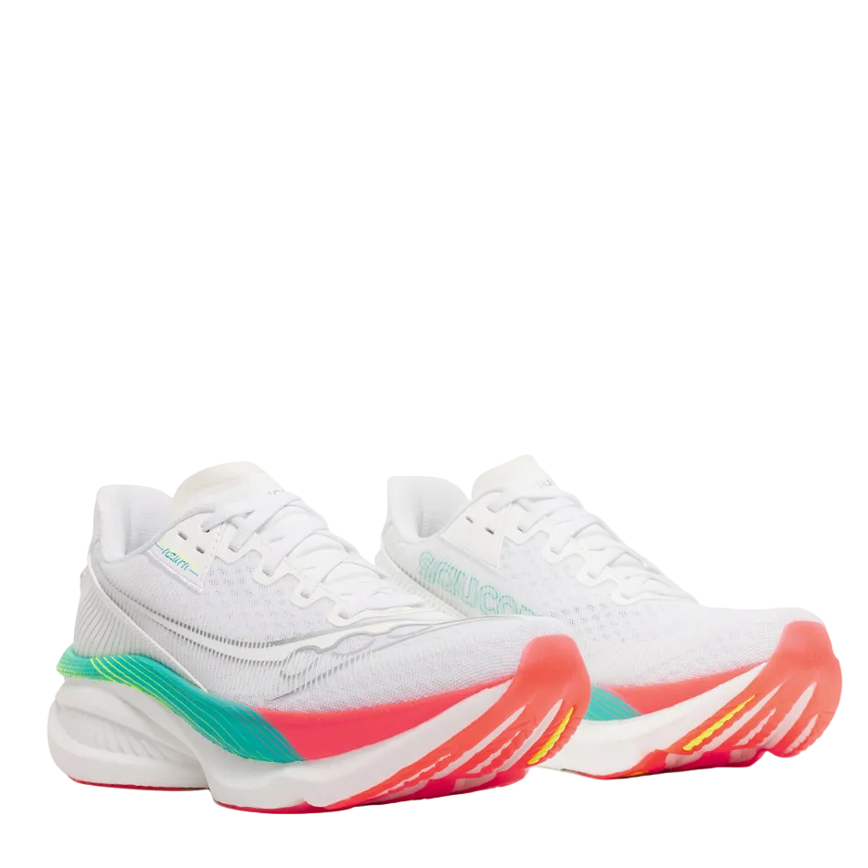 Saucony Women's Endorphin Azura Running Shoes in White/Multi AW26