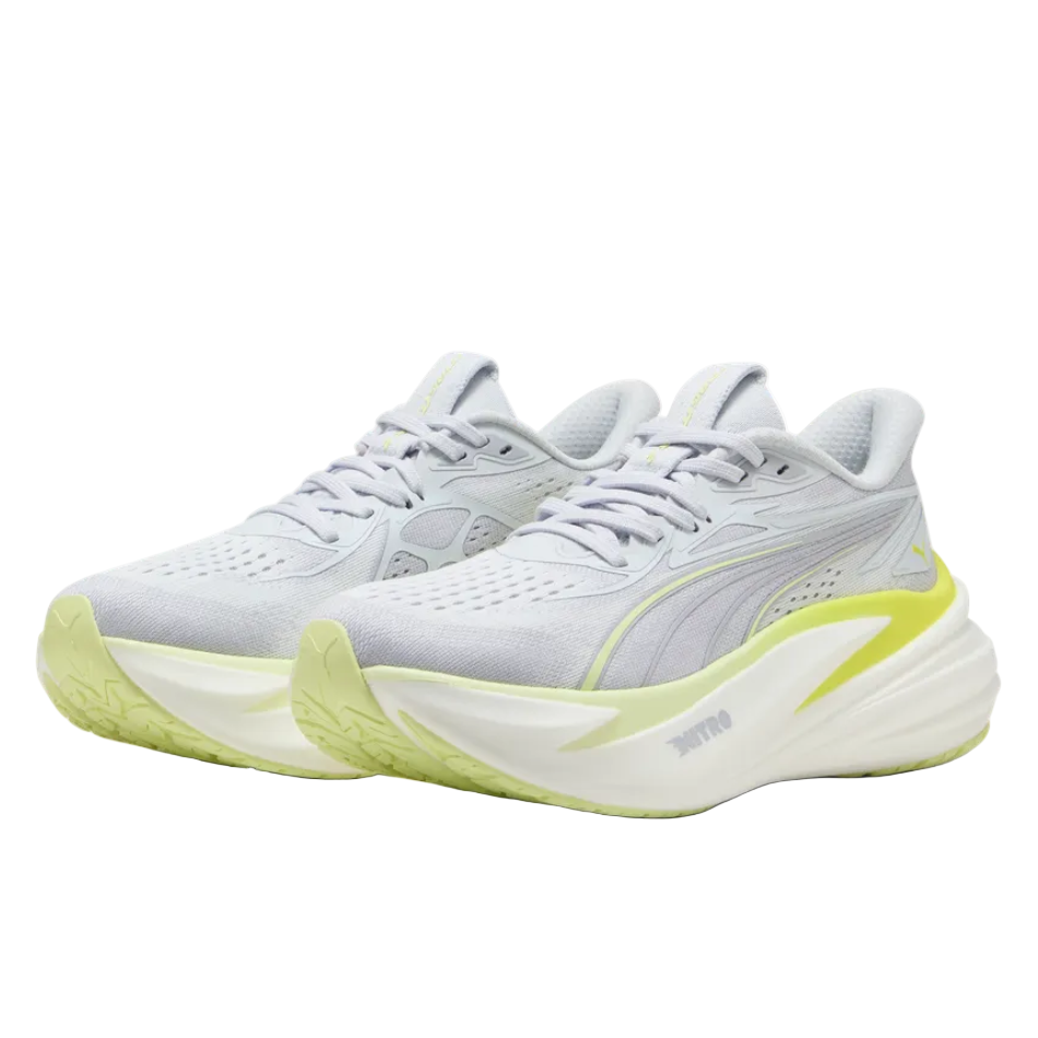 PUMA Women's MagMax NITRO 2 Running Shoes in Silver Mist/Apple Spritz SS26