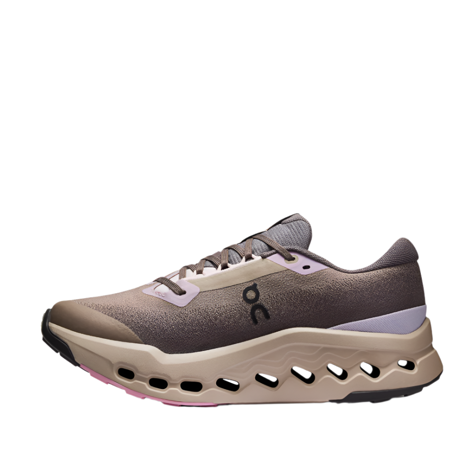 On Women's Cloudsurfer Trail 2 Waterproof Running Shoes in Cinder/Desert AW25