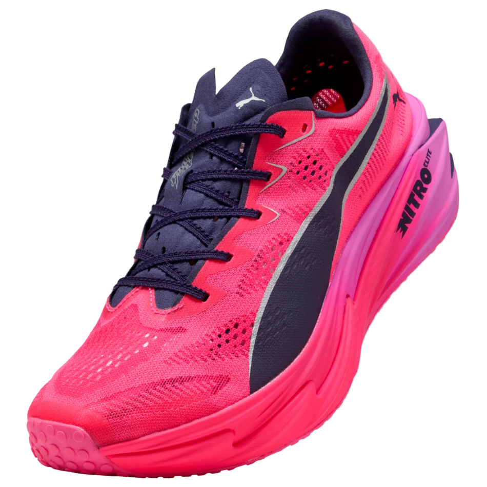 Puma Men's Deviate NITRO Elite 4 HYROX Running Shoes in Pure Pink-Electric/Orchid Dark Plum SS26