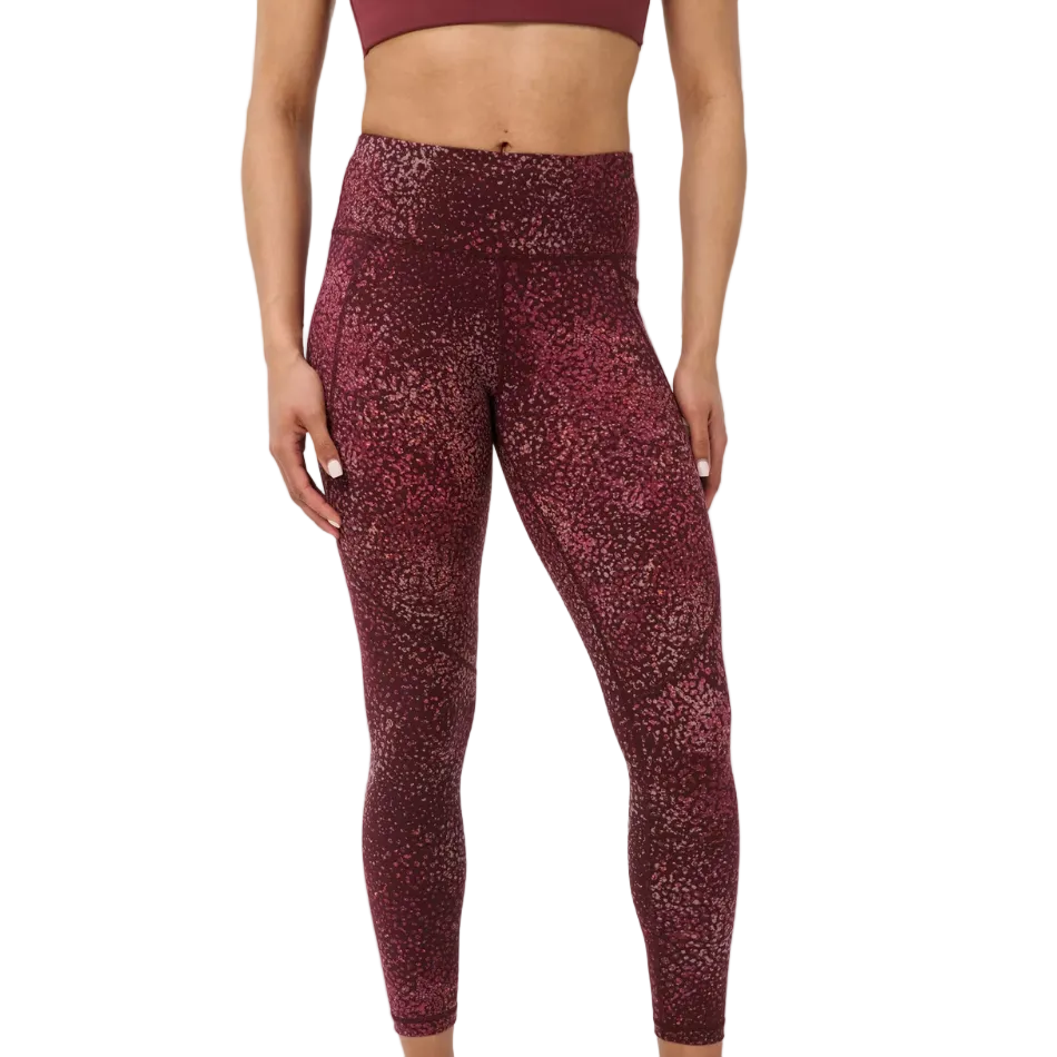 Sweaty Betty Power 7/8 Workout Leggings in Red Dot Terrain Print AW26