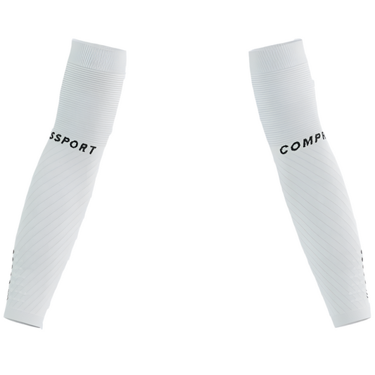 Compressport Unisex ArmForce Ultralight Arm Sleeves in White