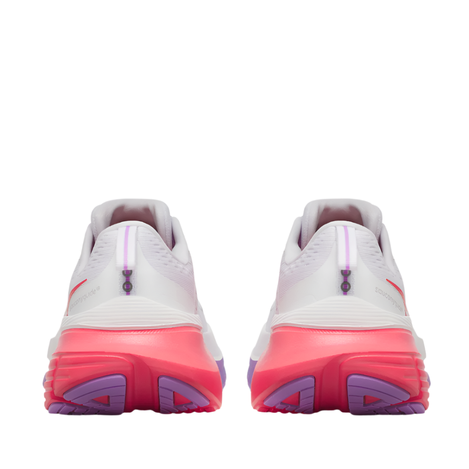Saucony Women's Guide 18 Running Shoes in White/Crocus - Online Exclusive
