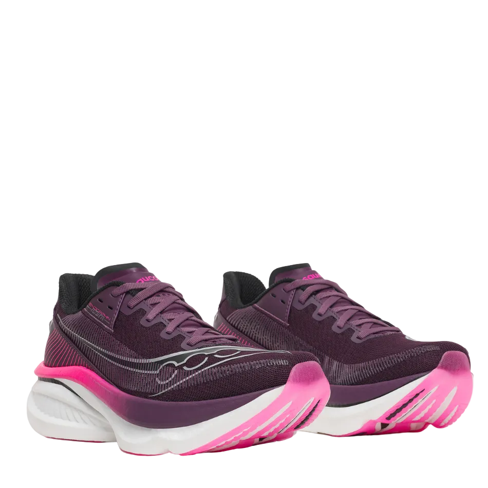 Saucony Women's Endorphin Azura Running Shoes in Eggplant/Shock AW26